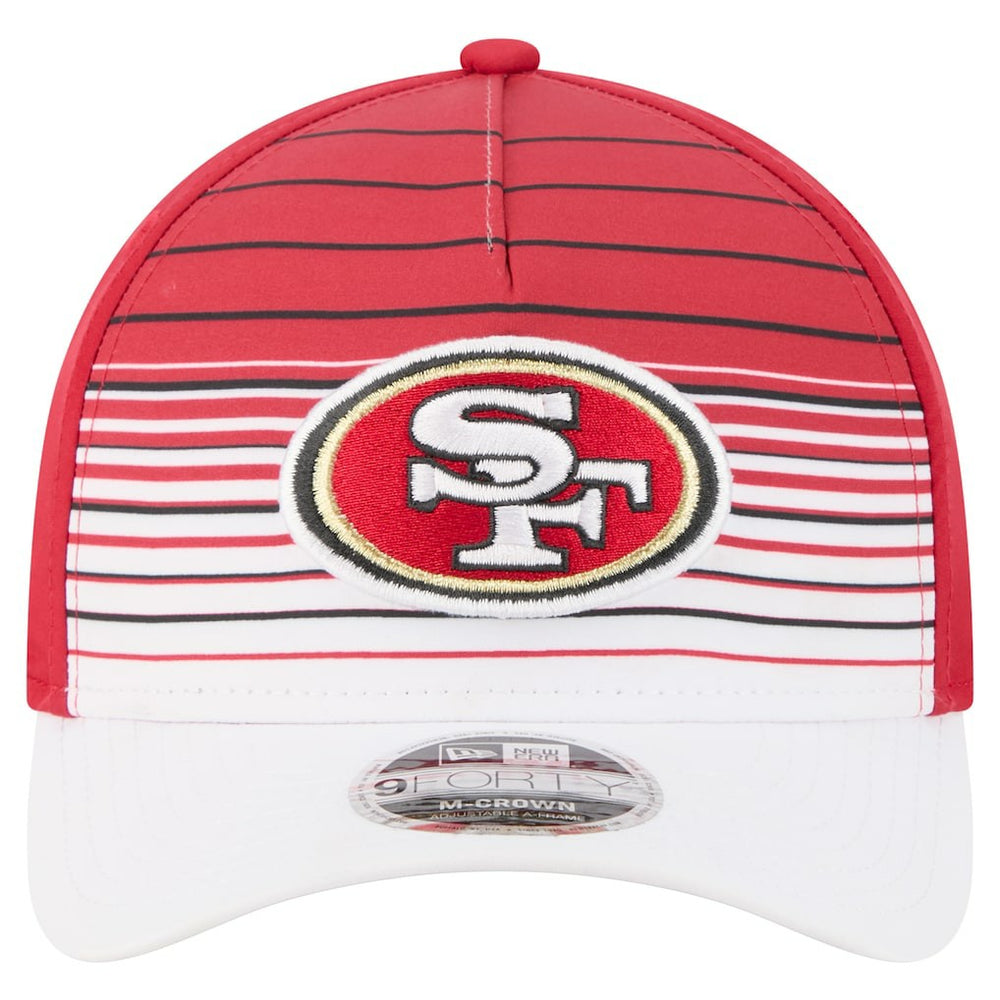San Francisco 49ers New Era Adventure Gradient 9FORTY M-Crown A-Frame Adjustable Hat - White/Scarlet Hats