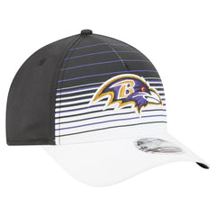 Baltimore Ravens New Era Adventure Gradient 9FORTY M-Crown A-Frame Adjustable Hat - White/Black Hats