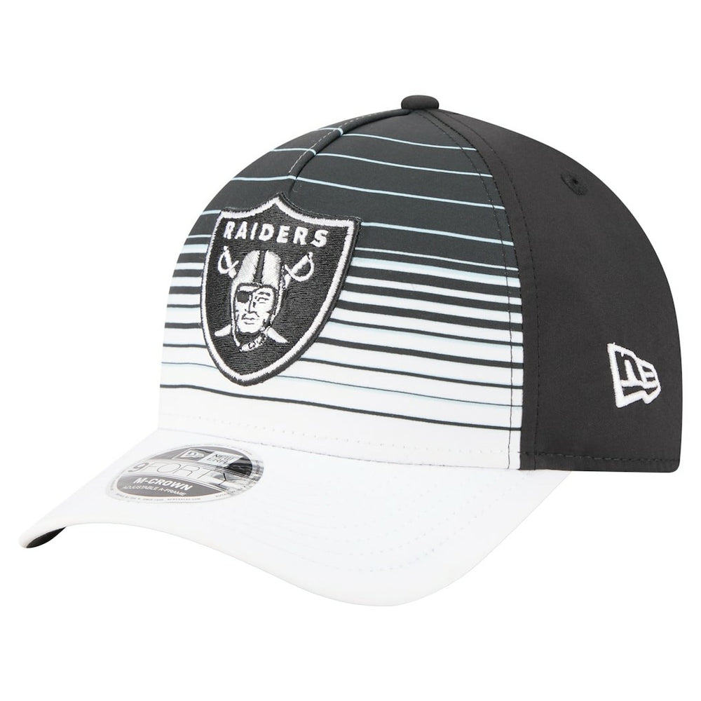 Las Vegas Raiders New Era Adventure Gradient 9FORTY M-Crown A-Frame Adjustable Hat - White/Black Hats