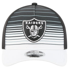 Las Vegas Raiders New Era Adventure Gradient 9FORTY M-Crown A-Frame Adjustable Hat - White/Black Hats
