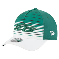 New York Jets New Era Adventure Gradient 9FORTY M-Crown A-Frame Adjustable Hat - White/Green Hats