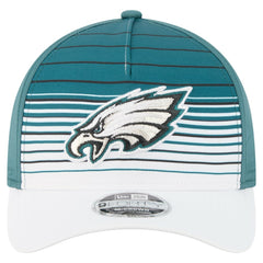 Philadelphia Eagles New Era Adventure Gradient 9FORTY M-Crown A-Frame Adjustable Hat - White/Midnight Green Hats