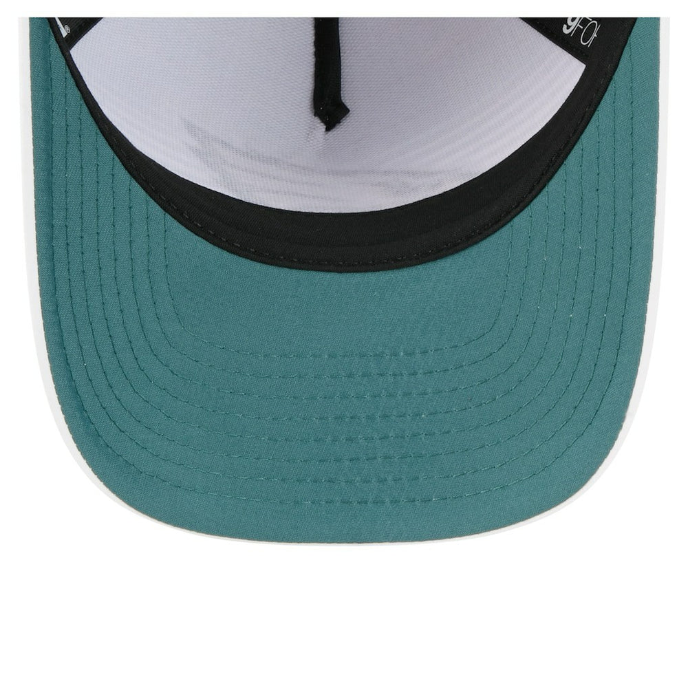 Philadelphia Eagles New Era Adventure Gradient 9FORTY M-Crown A-Frame Adjustable Hat - White/Midnight Green Hats