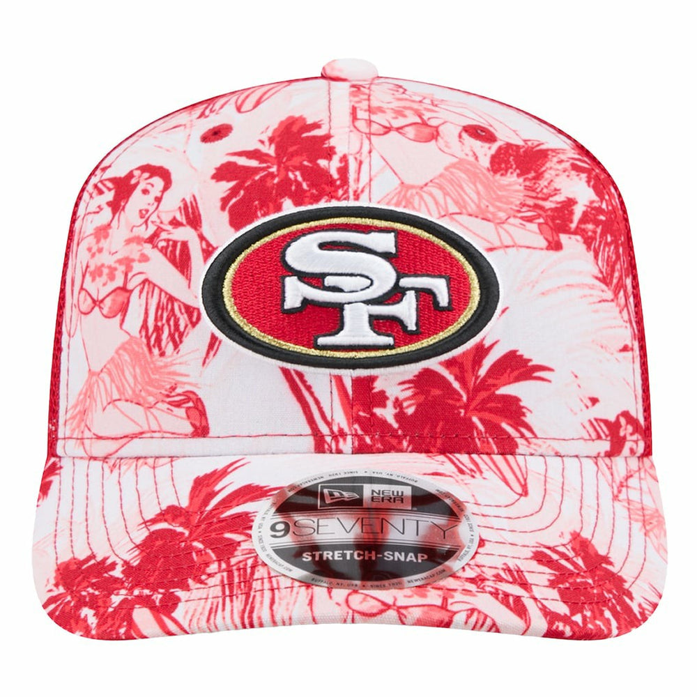 San Francisco 49ers New Era Hula 9SEVENTY Adjustable Trucker Hat - Scarlet Hats