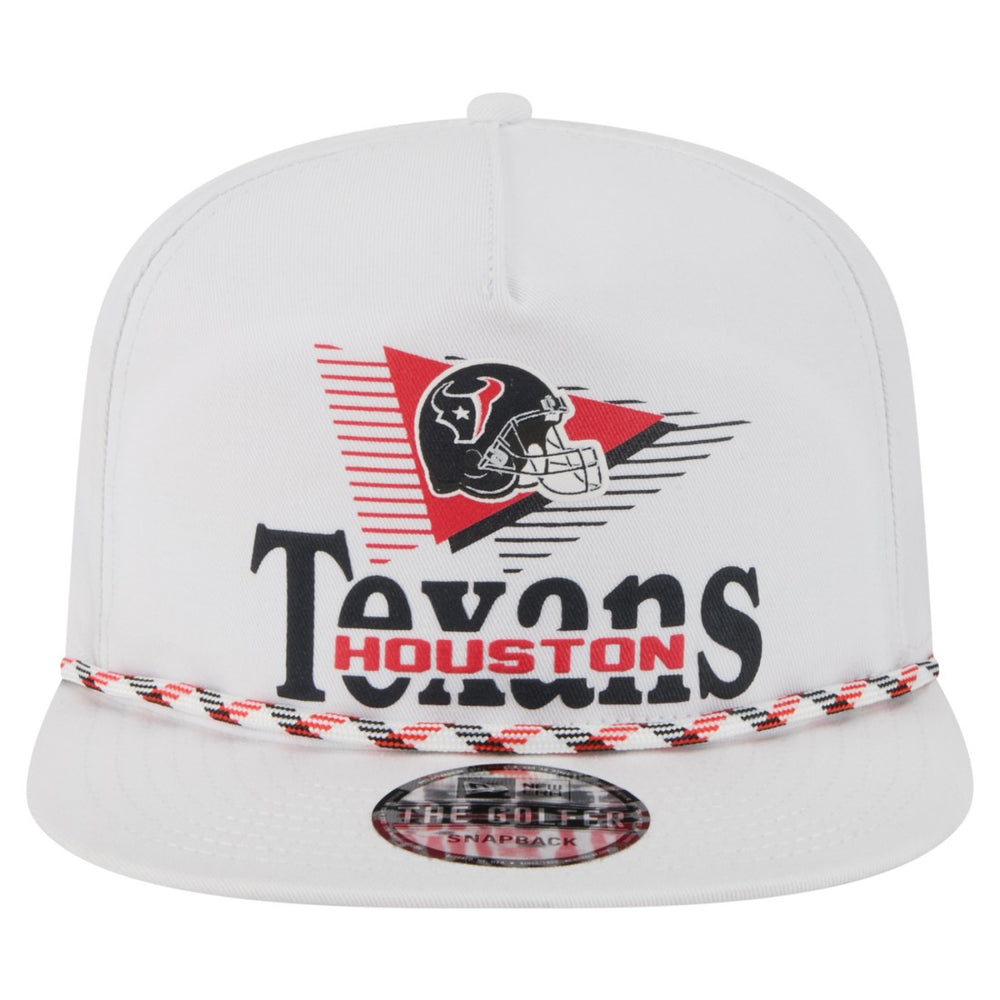 Houston Texans New Era Collide Golfer Snapback Hat - White Hats