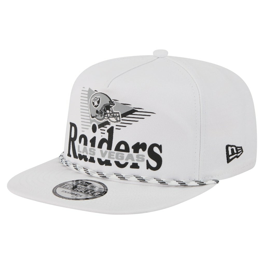 Las Vegas Raiders New Era Collide Golfer Snapback Hat - White Hats
