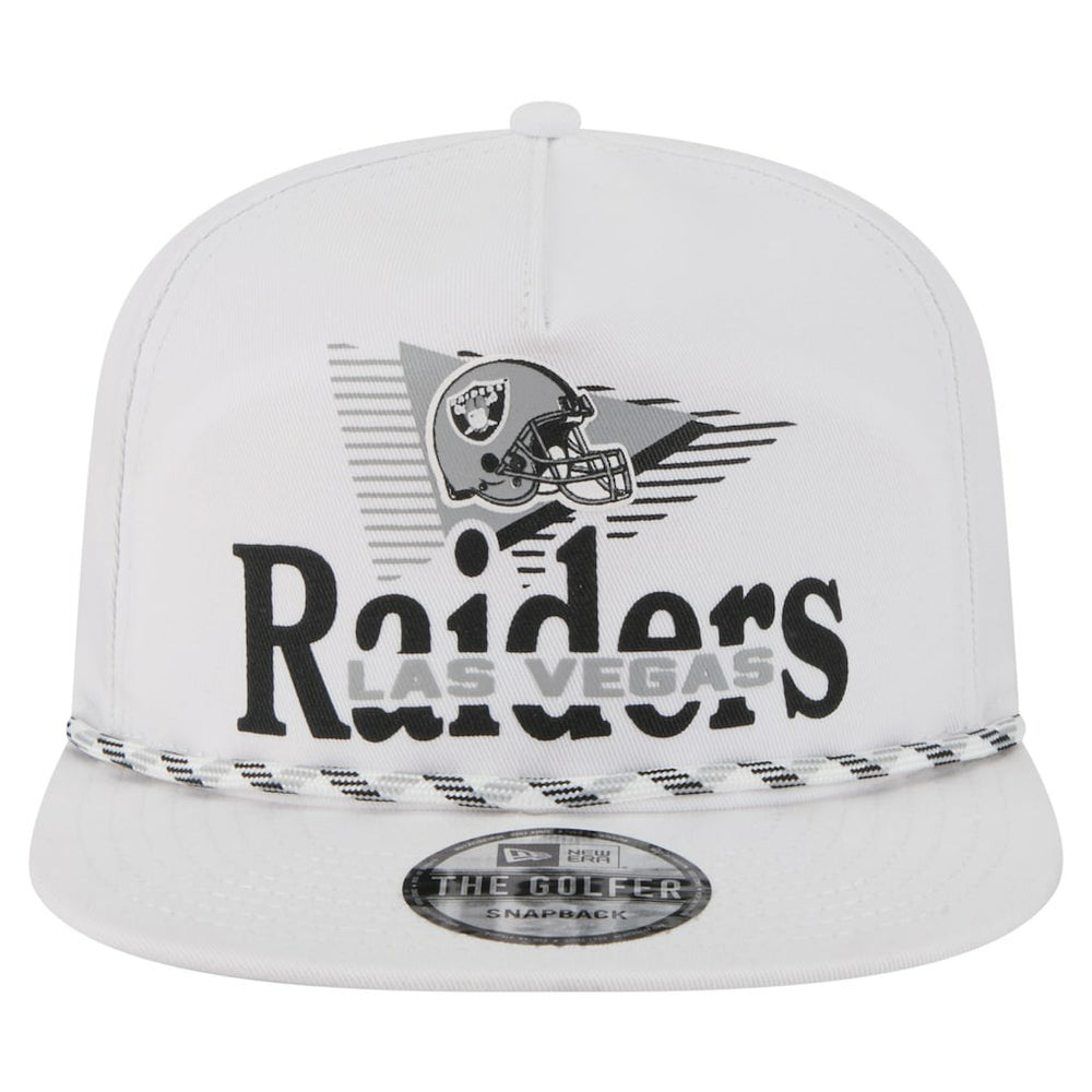 Las Vegas Raiders New Era Collide Golfer Snapback Hat - White Hats