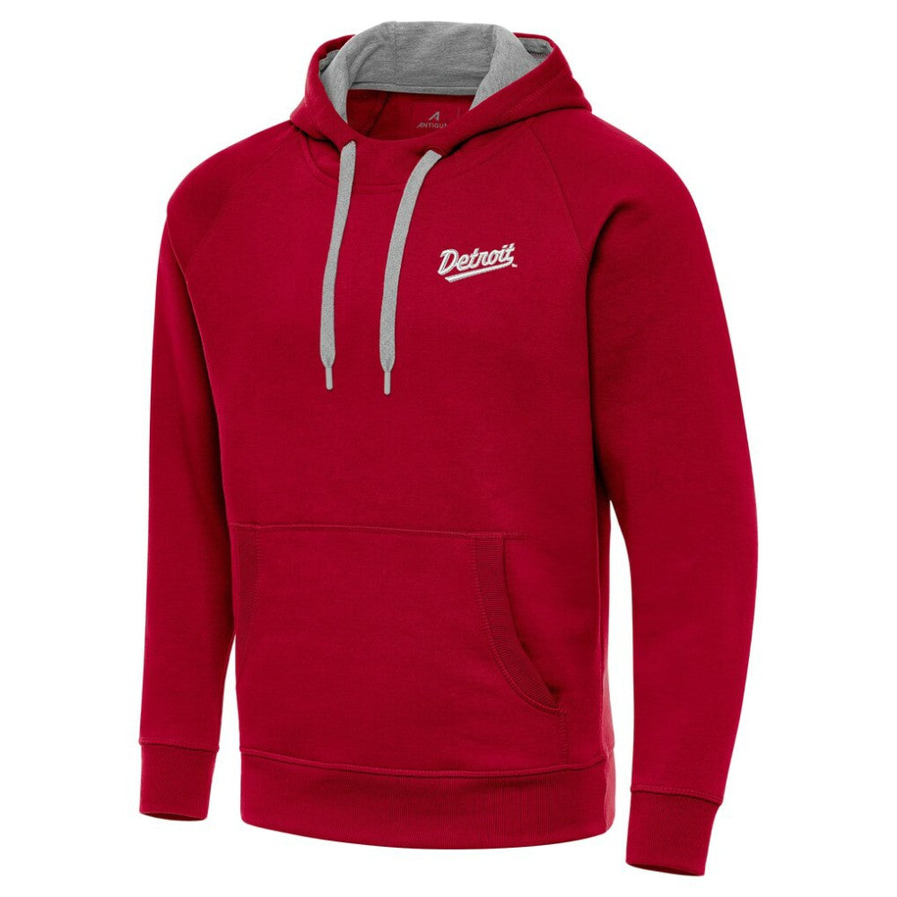 Detroit Red Wings Antigua 2025 NHL Stadium Series Victory Pullover Hoodie - Red | US 202455749