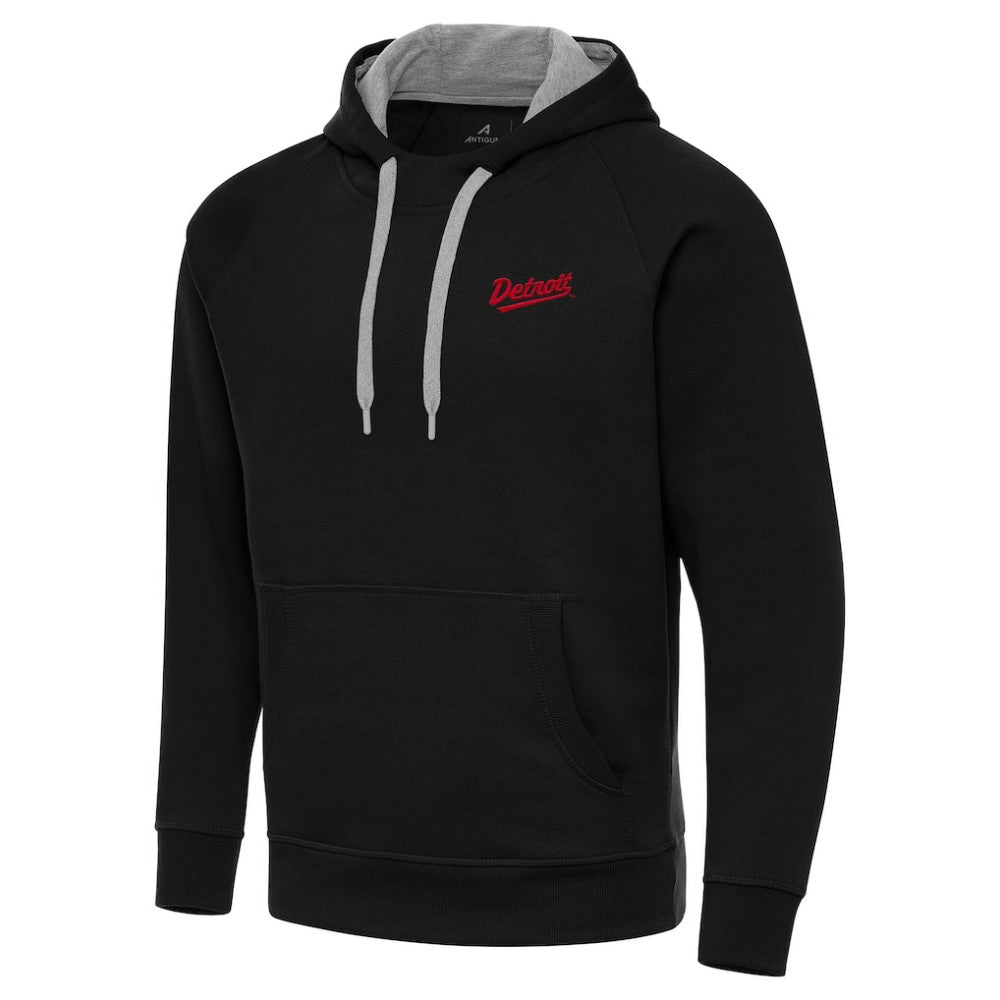 Detroit Red Wings Antigua 2025 NHL Stadium Series Victory Pullover Hoodie - Black | US 202455752