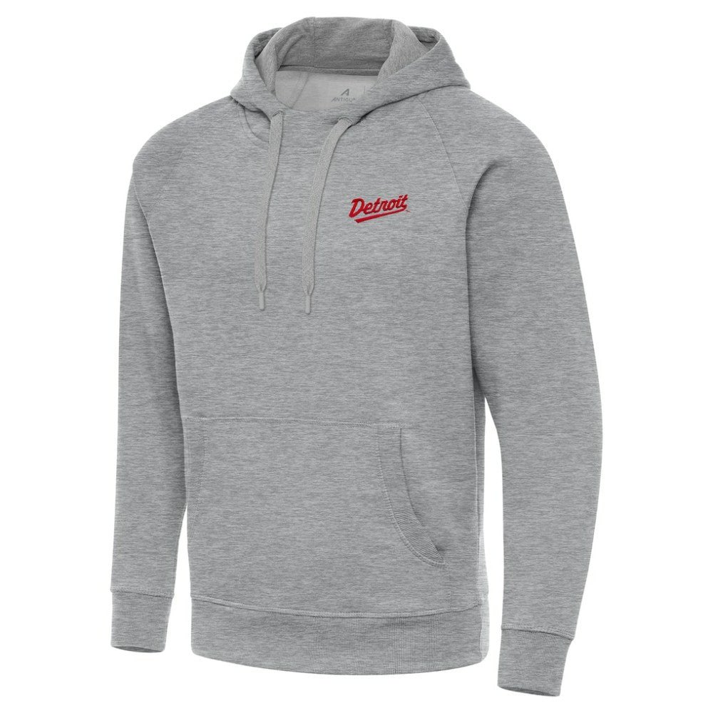 Detroit Red Wings Antigua 2025 NHL Stadium Series Victory Pullover Hoodie - Heather Gray | US 202455754