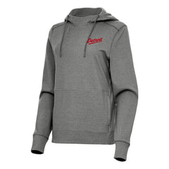 Detroit Red Wings Antigua Women's 2025 NHL Stadium Series Justice Pullover Hoodie - Heather Black | US 202455768