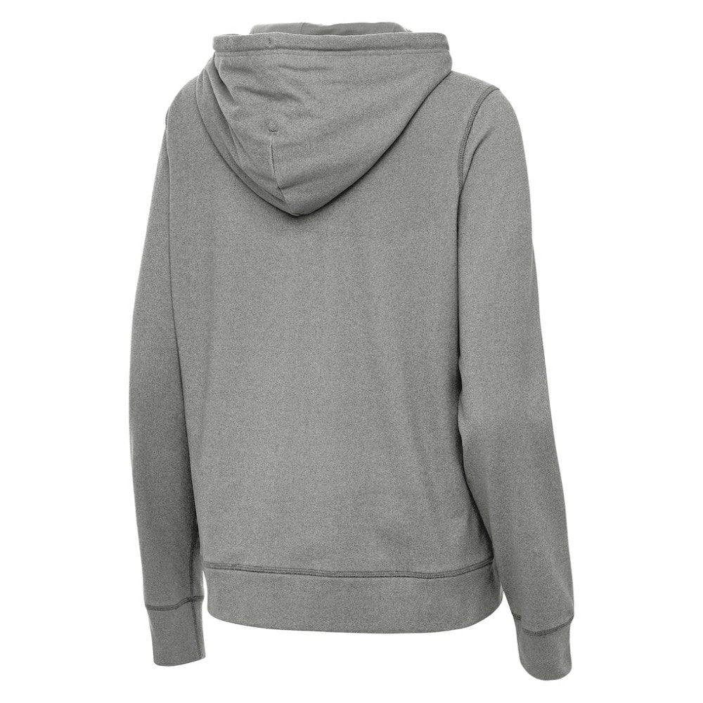 Detroit Red Wings Antigua Women's 2025 NHL Stadium Series Justice Pullover Hoodie - Heather Black | US 202455768