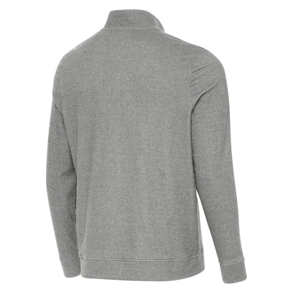 Detroit Red Wings Antigua 2025 NHL Stadium Series Subtle Quarter-Zip Top - Heather Black | US 202455776
