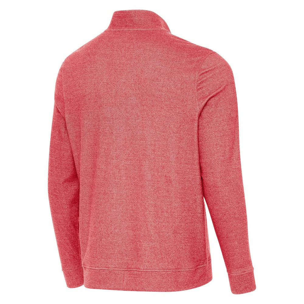 Detroit Red Wings Antigua 2025 NHL Stadium Series Subtle Quarter-Zip Top - Heather Red | US 202455779