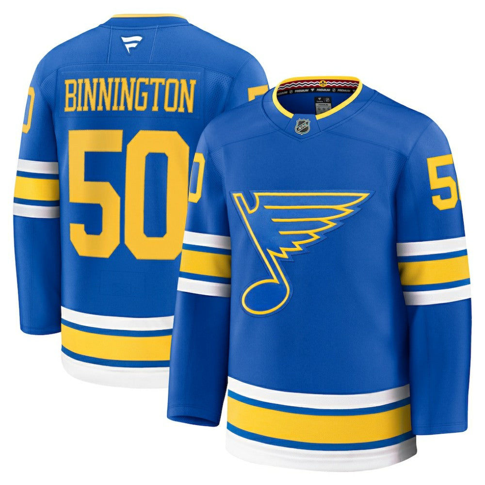 Jordan Binnington St. Louis Blues Fanatics Home Premium Player Jersey - Blue | US 202458091