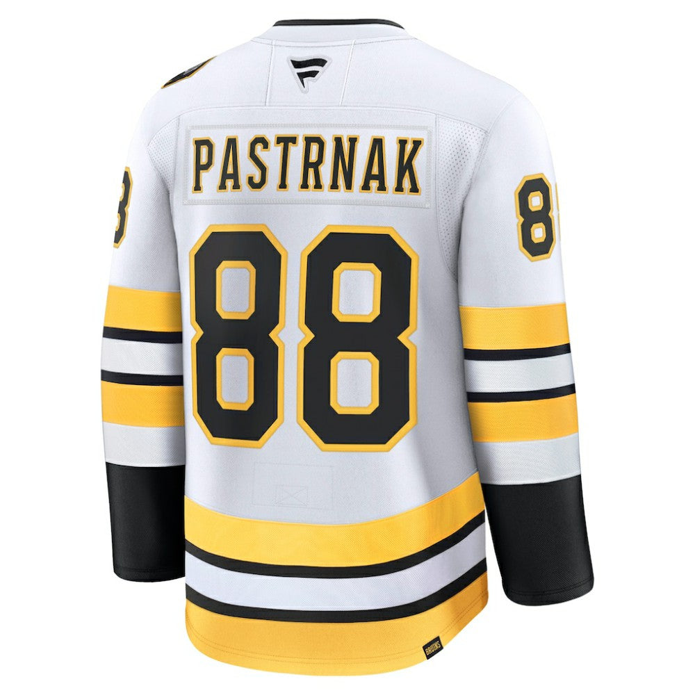 David Pastrnak Boston Bruins Fanatics Away Premium Player Jersey - White | US 202458103