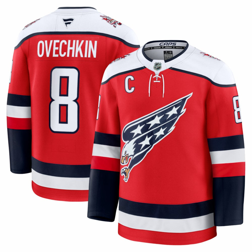 Alexander Ovechkin Washington Capitals Fanatics Alternate Premium Player Jersey - Red | US 202458107