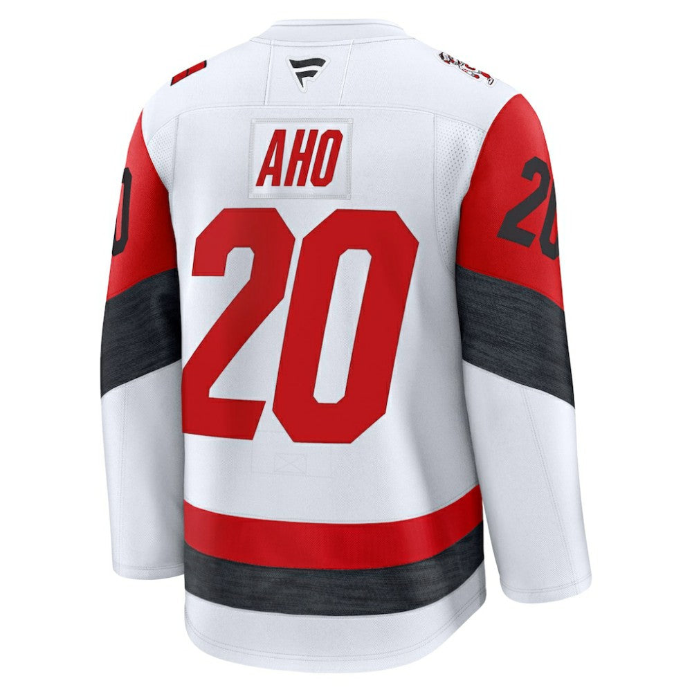 Sebastian Aho Carolina Hurricanes Fanatics Away Premium Jersey - White | US 202458110