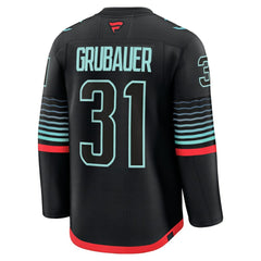 Philipp Grubauer Seattle Kraken Fanatics Alternate Premium Player Jersey - Black | US 202458118