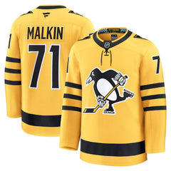Evgeni Malkin Pittsburgh Penguins Fanatics Alternate Premium Player Jersey - Gold | US 202458137