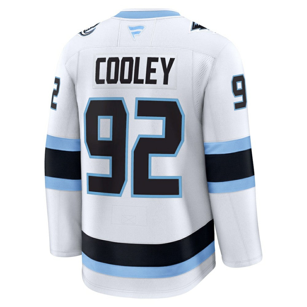 Logan Cooley Utah Mammoth Fanatics Away Premium Player Jersey - White | US 202458173