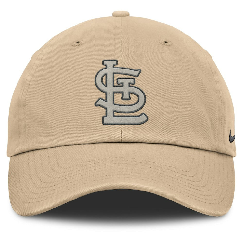 St. Louis Cardinals Nike Club Adjustable Hat - Khaki Hats
