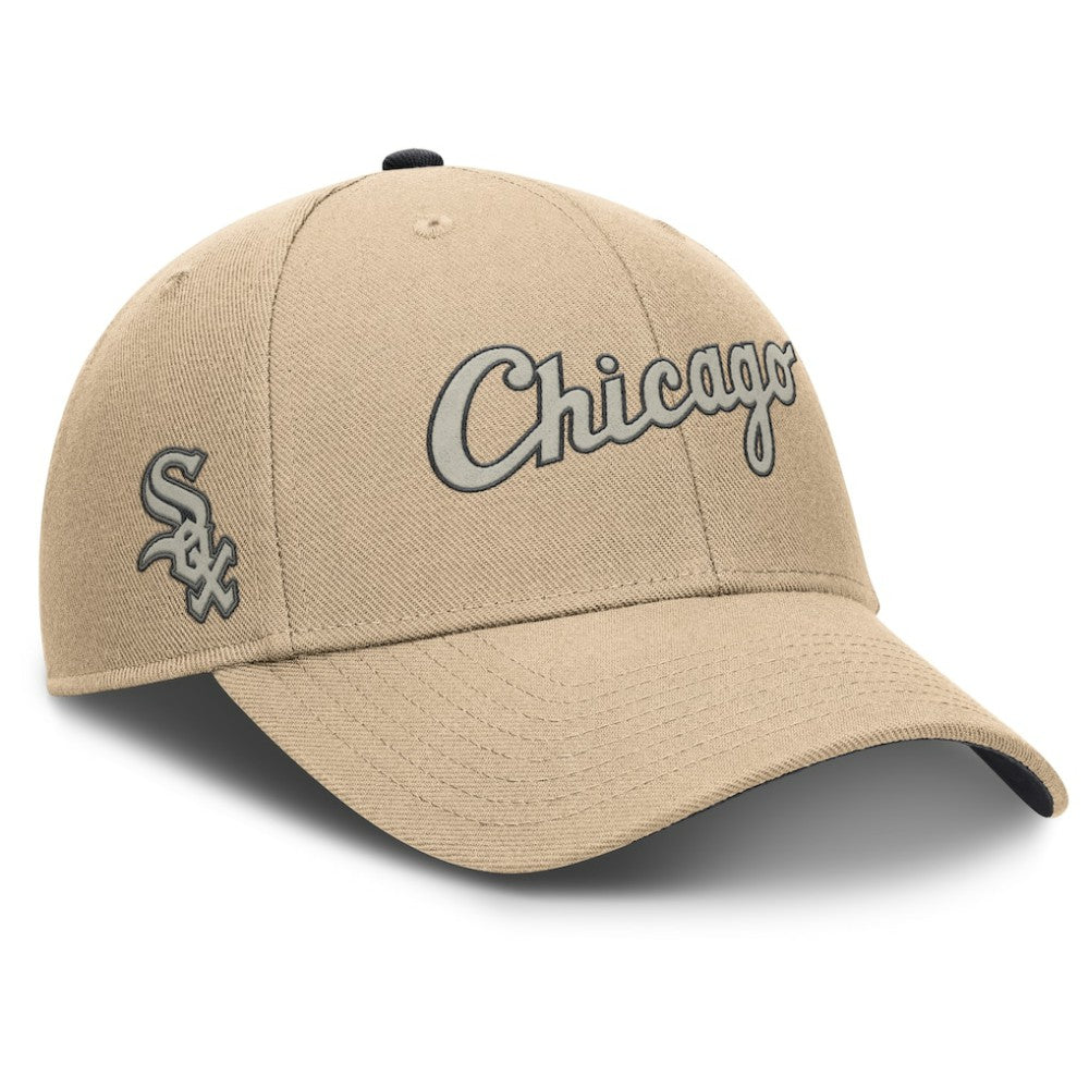 Chicago White Sox Nike Rise Adjustable Hat - Khaki Hats