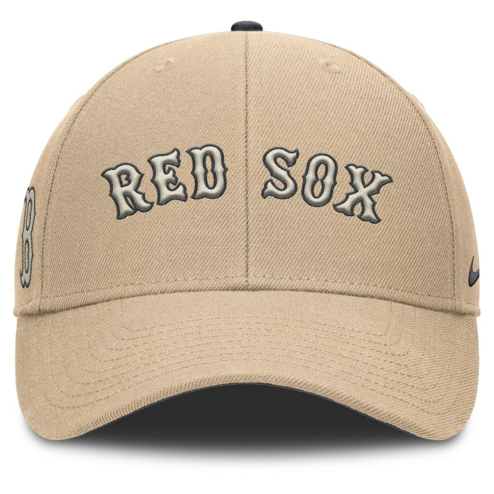 Boston Red Sox Nike Rise Adjustable Hat - Khaki Hats