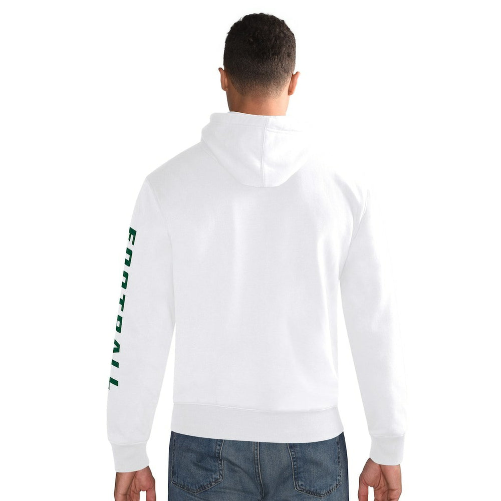 New York Jets Starter Vintage Pullover Hoodie - White Hoodies