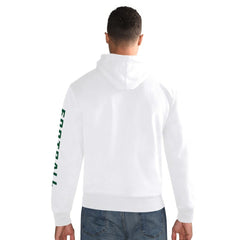 New York Jets Starter Vintage Pullover Hoodie - White Hoodies