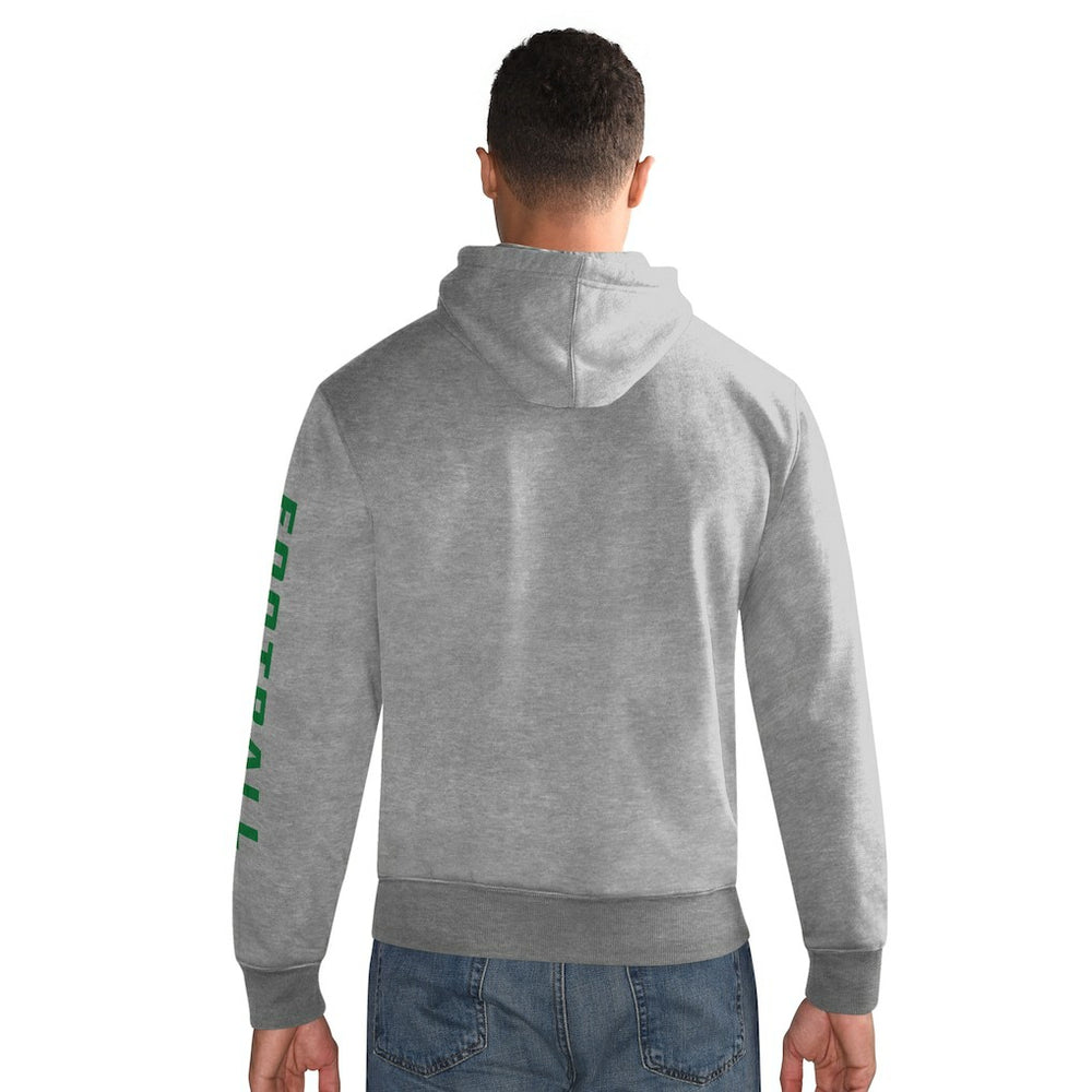Philadelphia Eagles Starter Vintage Pullover Hoodie - Heather Gray Hoodies
