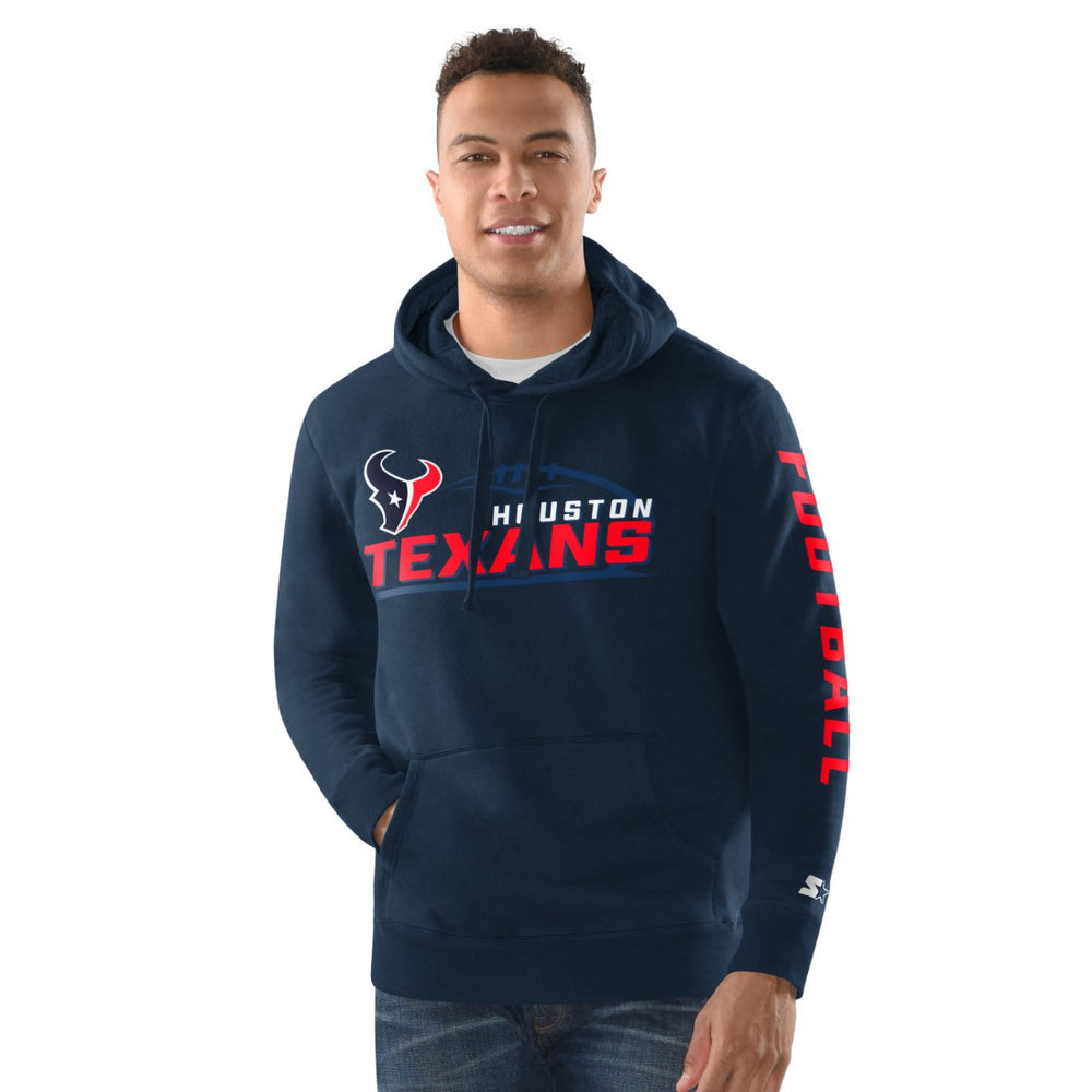 Houston Texans Starter Vintage Pullover Hoodie - Navy Hoodies