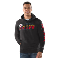 Kansas City Chiefs Starter Vintage Pullover Hoodie - Black Hoodies