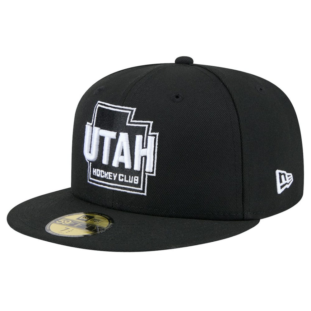 Utah Mammoth New Era State Shape 1st Season 59FIFTY Fitted Hat - Black | US 202459351