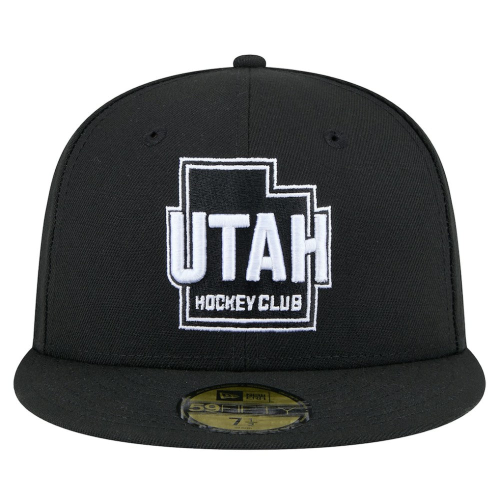Utah Mammoth New Era State Shape 1st Season 59FIFTY Fitted Hat - Black | US 202459351