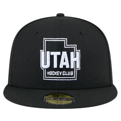 Utah Mammoth New Era State Shape 1st Season 59FIFTY Fitted Hat - Black | US 202459351
