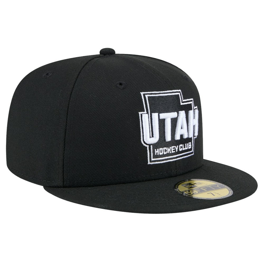 Utah Mammoth New Era State Shape 1st Season 59FIFTY Fitted Hat - Black | US 202459351