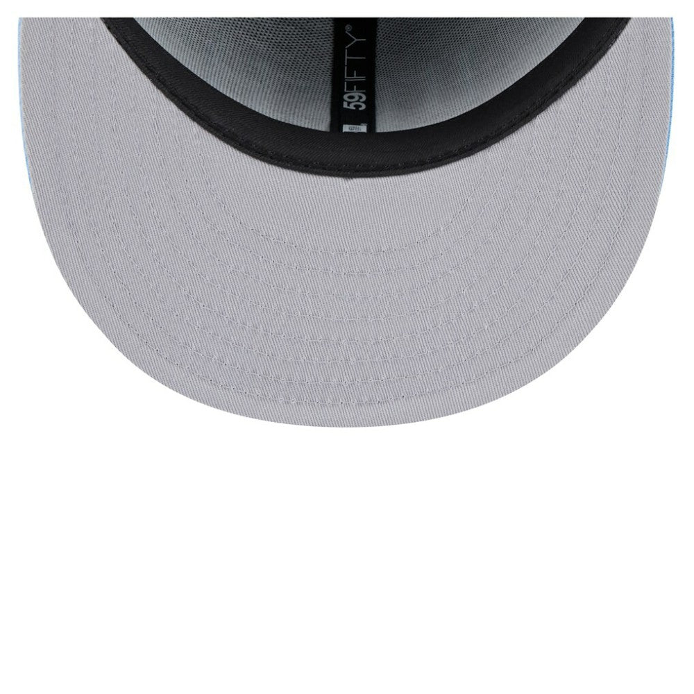 Utah Mammoth New Era Lockup 1st Season 59FIFTY Fitted Hat - Black/Light Blue | US 202459352