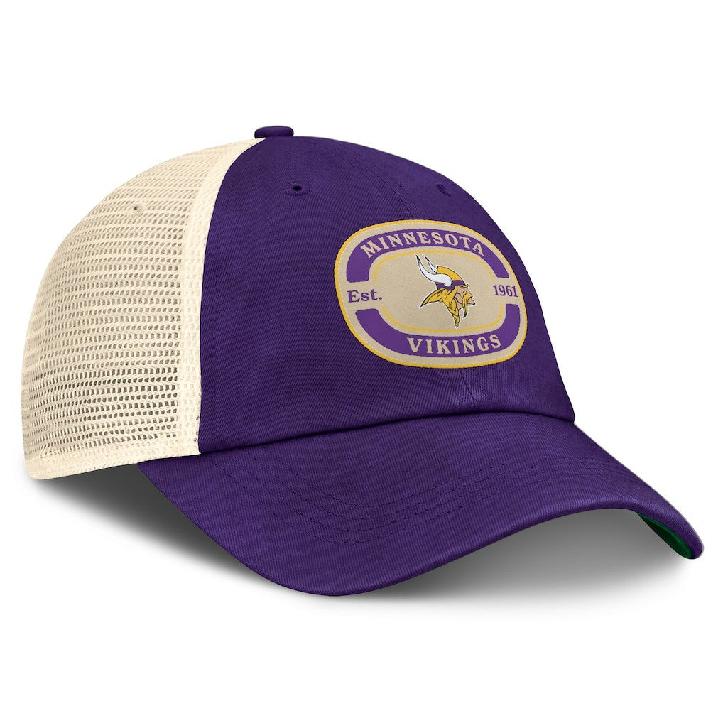 Minnesota Vikings Top of the World Team Patch Adjustable Hat - Purple Hats