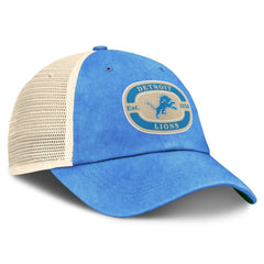 Detroit Lions Top of the World Team Patch Adjustable Hat - Blue Hats