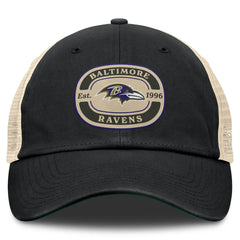 Baltimore Ravens Top of the World Team Patch Adjustable Hat - Black Hats