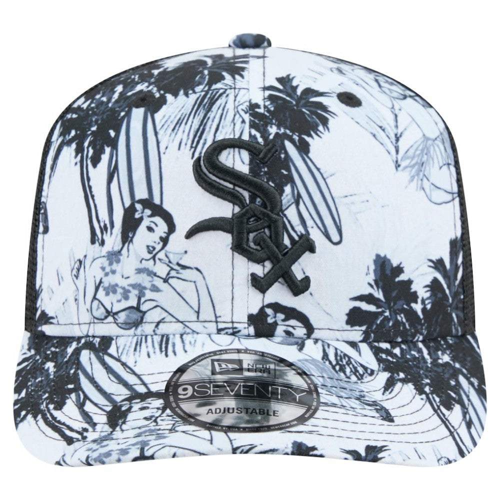 Chicago White Sox New Era Hula Trucker 9SEVENTY Adjustable Hat - Black Hats