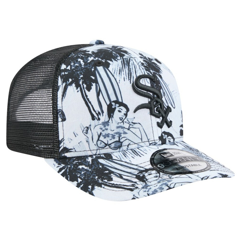 Chicago White Sox New Era Hula Trucker 9SEVENTY Adjustable Hat - Black Hats