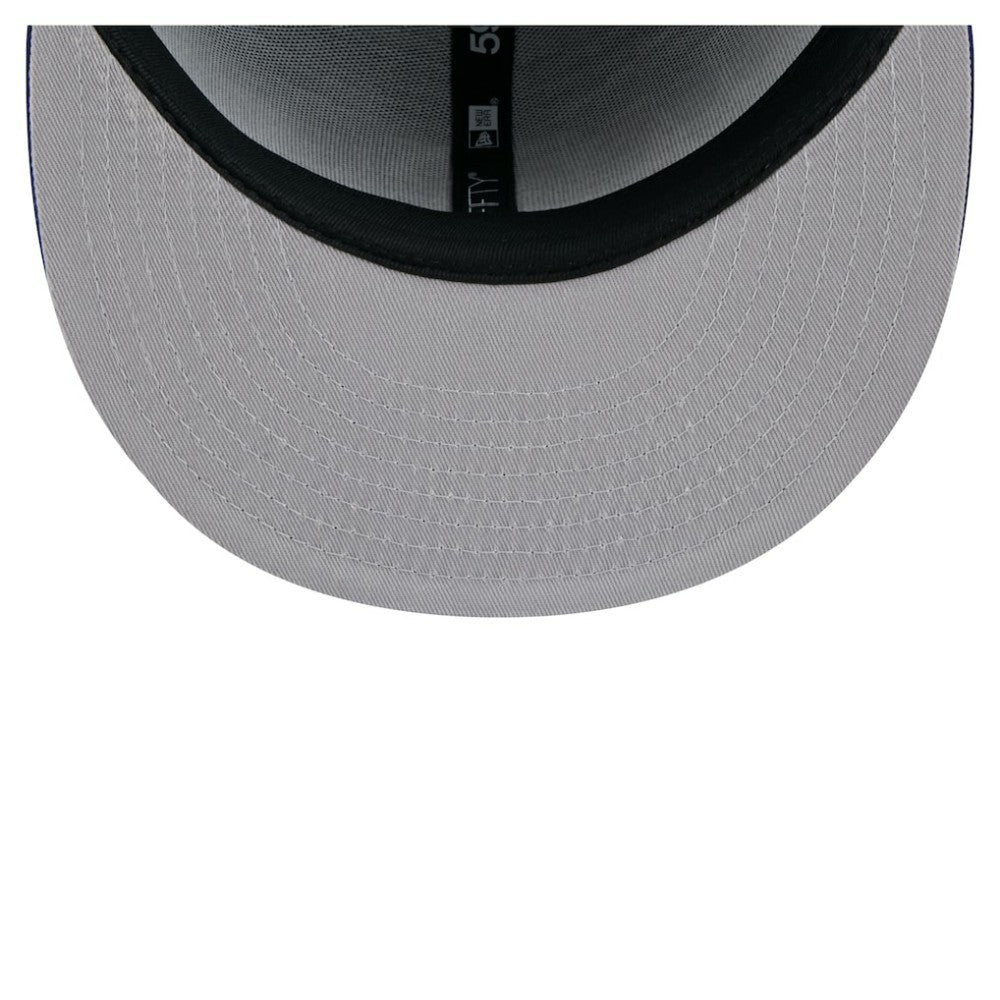 Texas Rangers New Era Yarn Stitch 59FIFTY Fitted Hat - Royal Hats