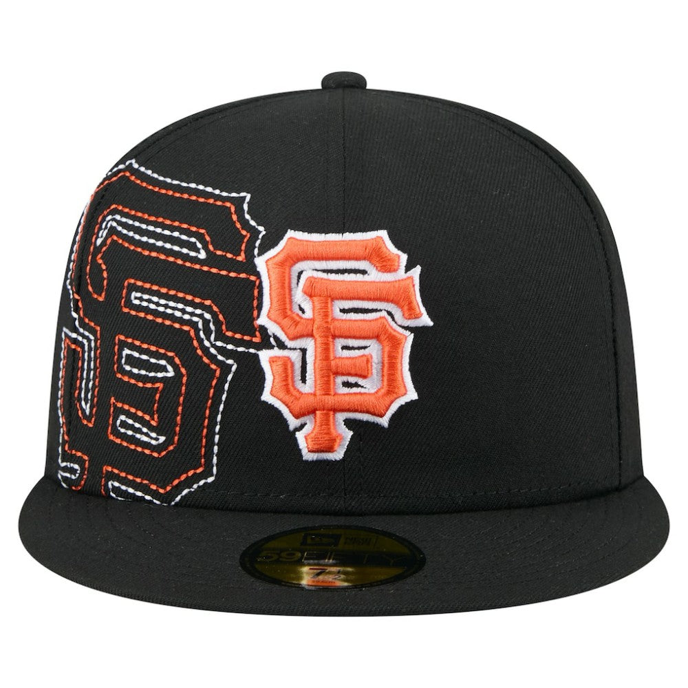 San Francisco Giants New Era Yarn Stitch 59FIFTY Fitted Hat - Black Hats
