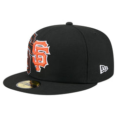 San Francisco Giants New Era Yarn Stitch 59FIFTY Fitted Hat - Black Hats