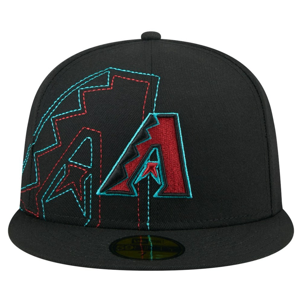 Arizona Diamondbacks New Era Yarn Stitch 59FIFTY Fitted Hat - Black Hats