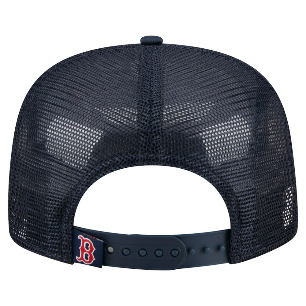 Boston Red Sox New Era Retro Satin Script Golfer Adjustable Hat - Navy Hats