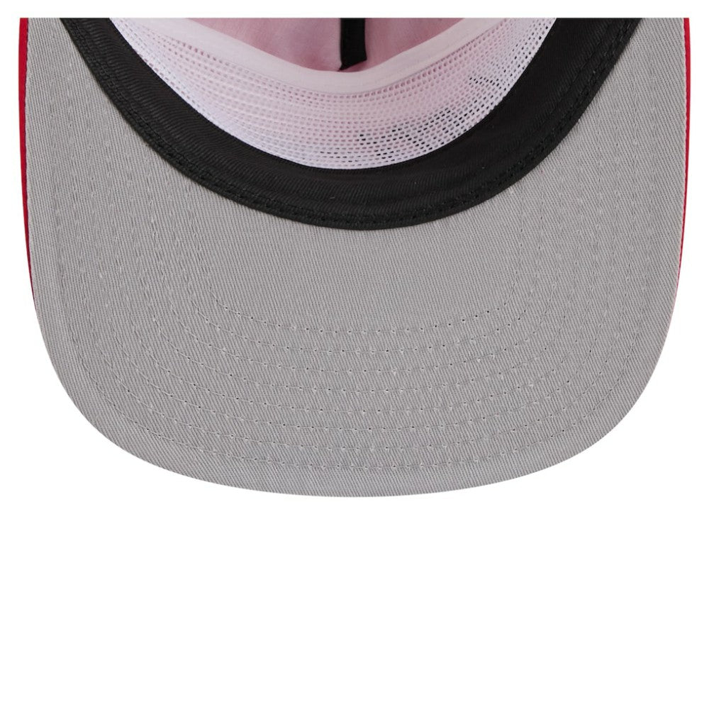 Washington Nationals New Era Retro Satin Script Golfer Adjustable Hat - Red Hats