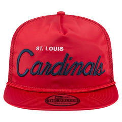 St. Louis Cardinals New Era Retro Satin Script Golfer Adjustable Hat - Red Hats